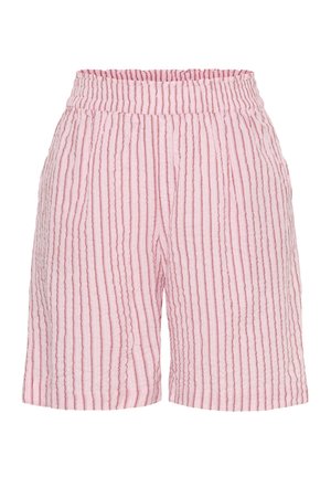 Kaffe Curve, KCLARY SHORTS - Short - ballerina white henna stripe