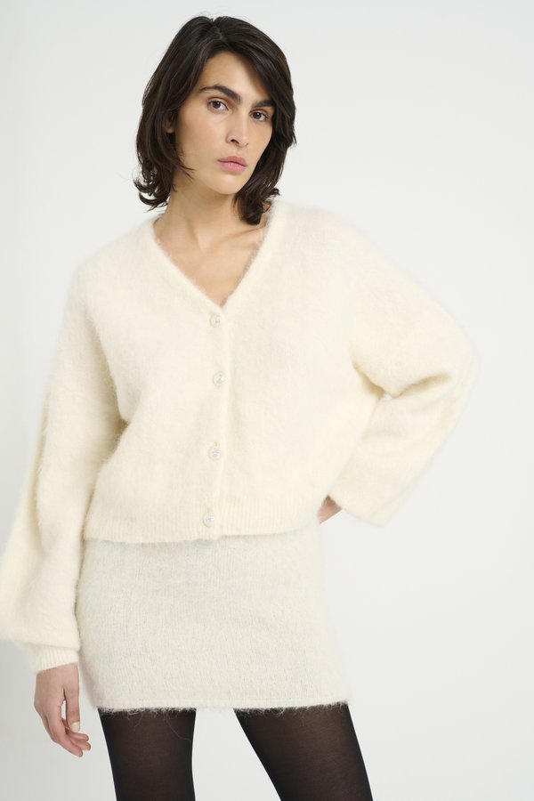 SANA CARDIGAN - Cardigan - egret