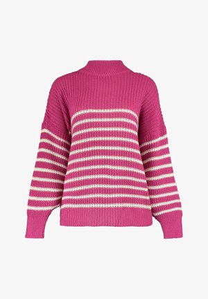 CK MURIEL - Jumper - fuchsia offwhite