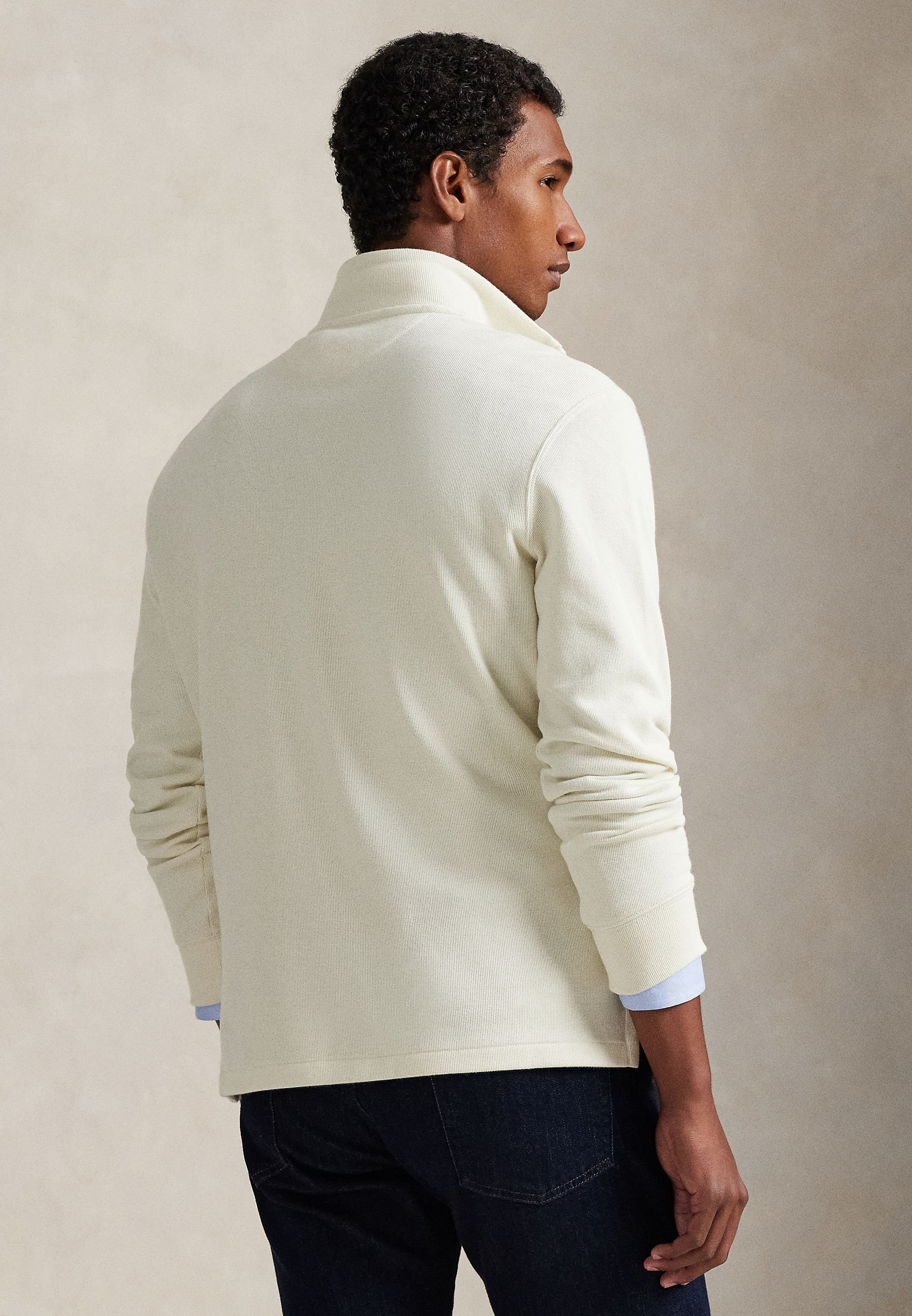 Polo Ralph Lauren ESTATE-RIB QUARTER-ZIP PULLOVER - Bluză de