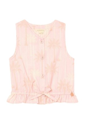 Angel & Rocket REGULAR FIT - SARAH PALM PRINT TIE WAIST WAISTCOAT TOP - Vest - pink