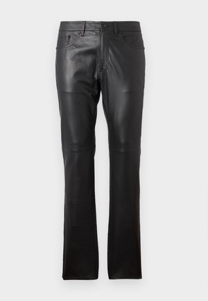 KARL LAGERFELD Leather trousers - black