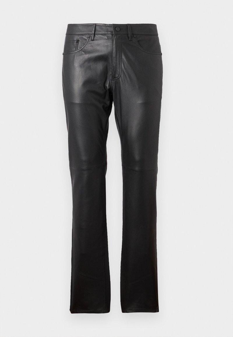 Pantalon Femme Karl Lagerfeld Paris Taille 12 Noir - Taille Haute - Faux Cuir Côtés