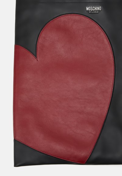 MOSCHINO BORSA TRACOLLA UNISEX - Veľká kabelka - fantasia nero