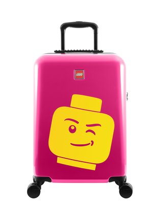 ColourBox Minifigure Head - Wheeled suitcase - pink