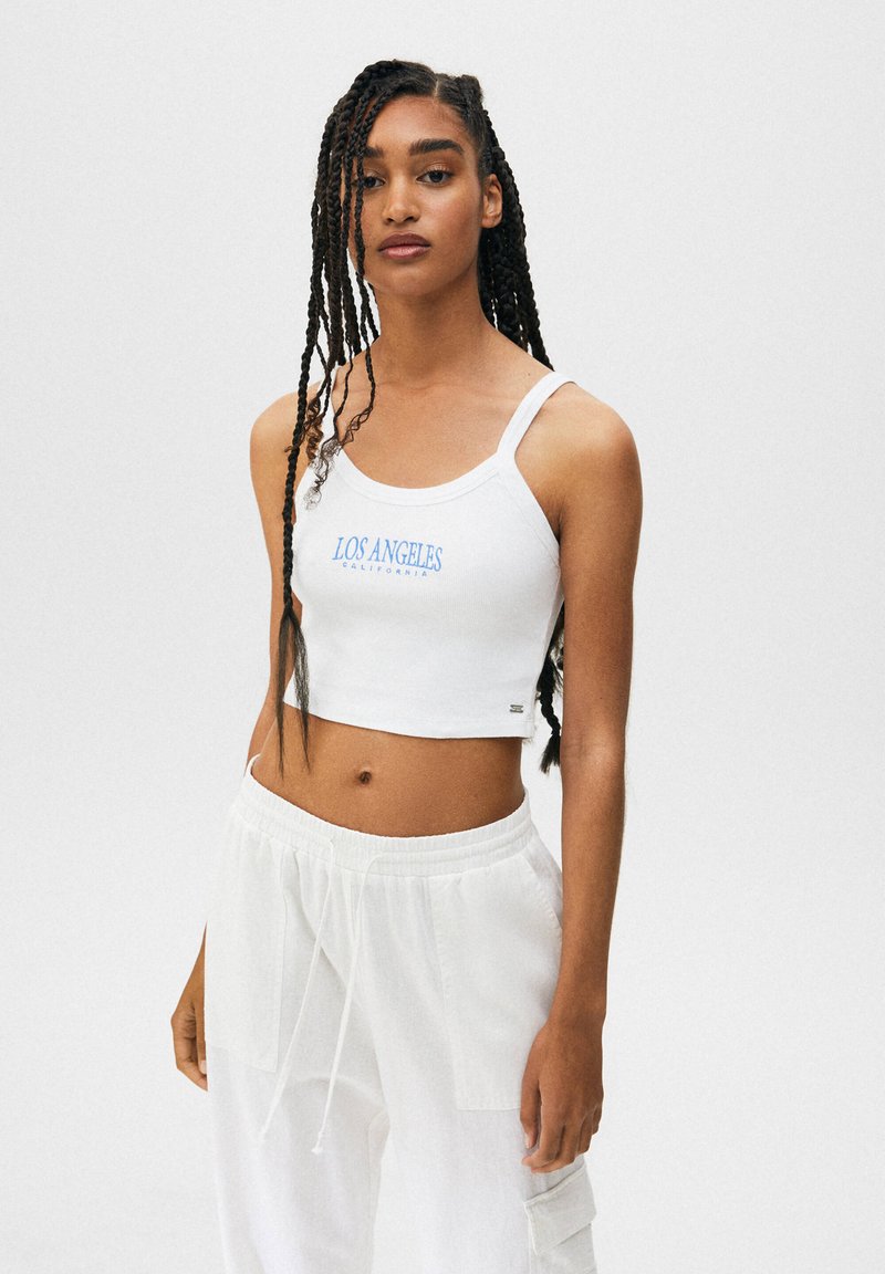 PULL&BEAR Top white/weiß Zalando.de