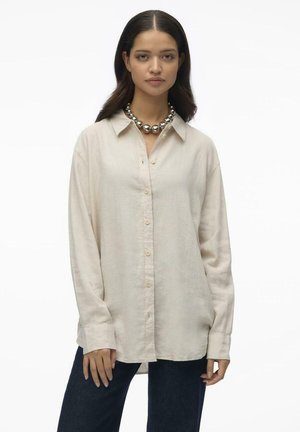 Vero Moda VMLINN LS - Button-down blouse - sand