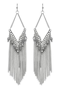 sweet deluxe Pendientes - silver-coloured/grey
