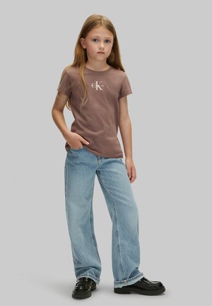 Calvin Klein Jeans, CALVIN KLEIN JEANS KIDS' 2 PACK T-SHIRTS - T-shirts print - iron soft pink