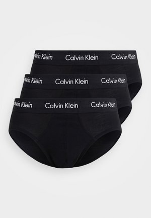 HIP BRIEF 3 PACK COTTON STRETCH - Slip - black