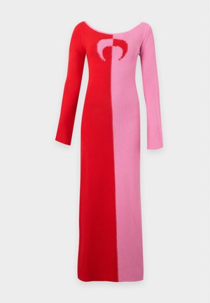 MARINE SERRE, LONG - Μάξι φόρεμα - red/pink
