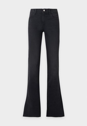 ONLY Tall, ONLLINEA MID WAIST - Jean flare - washed black
