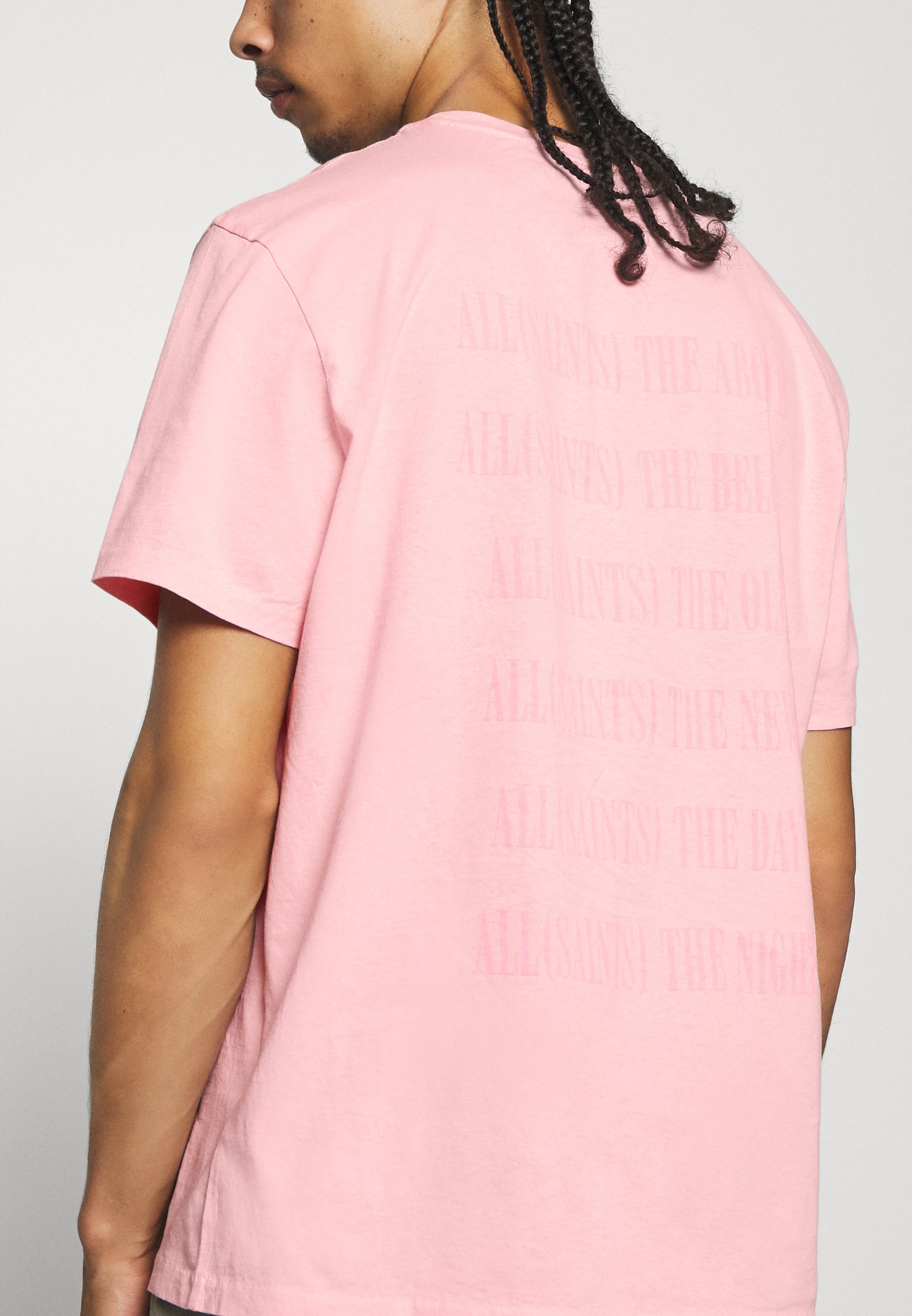 AllSaints TONAL BRACKET CREW T shirts med print washed AllSaints TONIC CREW - T-shirts - havana pink