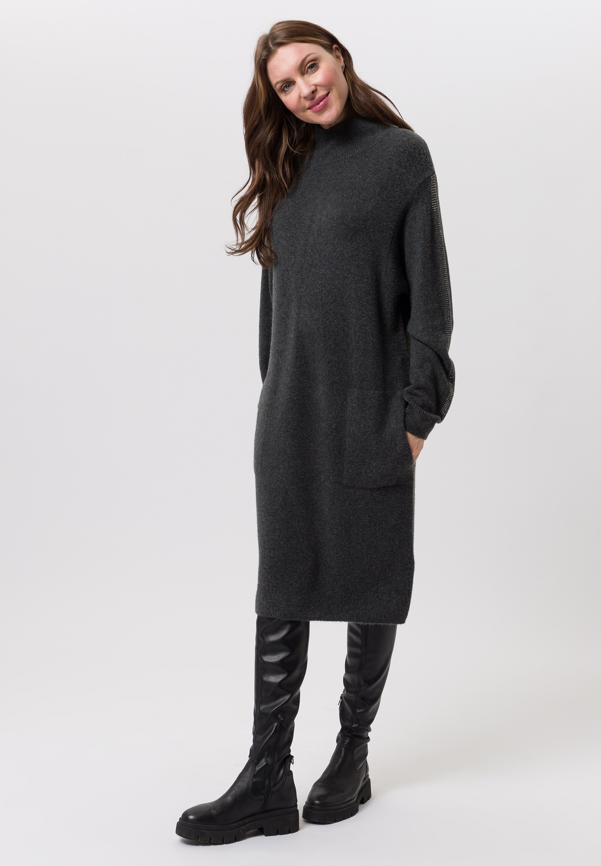 TUZZI Jumper dress - anthra/black - Zalando