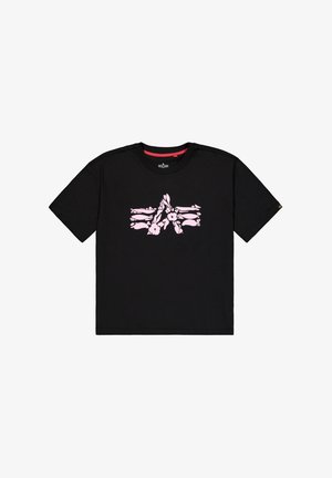 Alpha Industries, ALPHA ALTITUDE T-SHIRT W - Print T-shirt - black