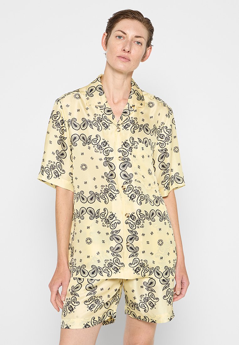 Nanushka Overhemdblouse lichtgeel Nanushka Overhemdblouse lichtgeel