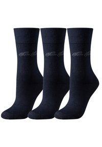 TOM TAILOR 9ER PACK BASIC  9703 545 DARK NAVY DOPPELP - Socken - dunkel blau