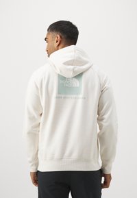 The North Face RAGLAN BOX HOODIE - Jersey con capucha - white dune/muted pine