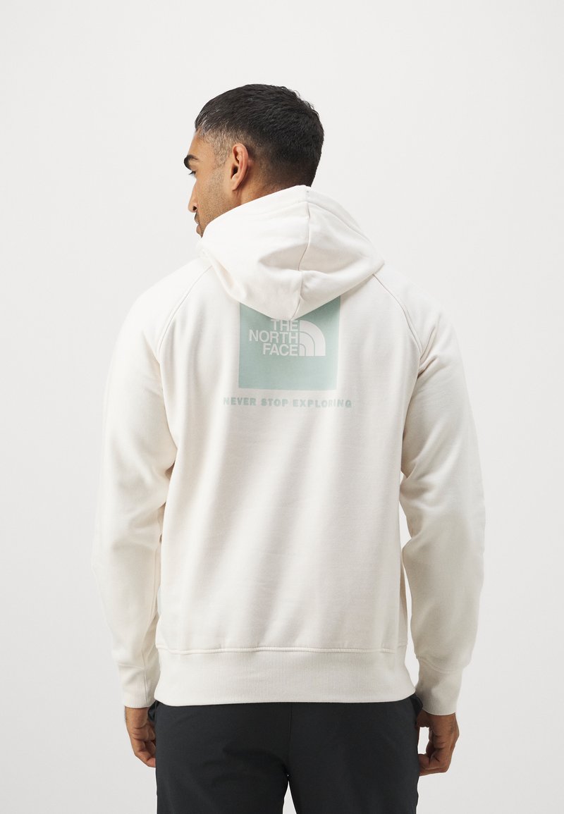 The North Face RAGLAN BOX HOODIE - Jersey con capucha - white dune/muted pine