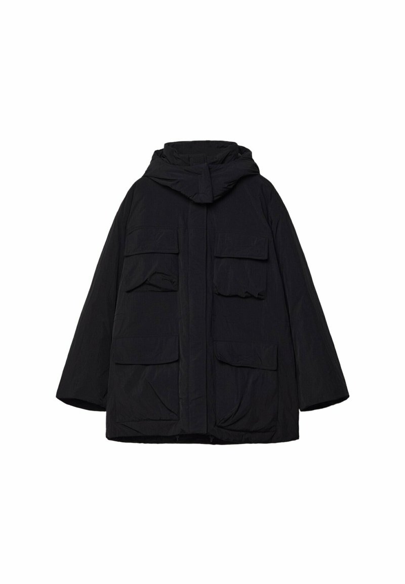 Stradivarius Parka zwart
