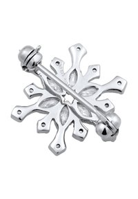Elli WINTER SNOW FLAKE - Brosche - silberfarben