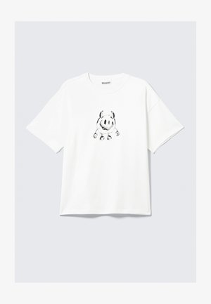 Weekday T-Shirt print - white