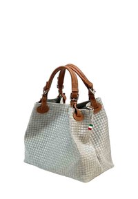 DrachenLeder UMHÄNGE - Handtasche - grau/braun