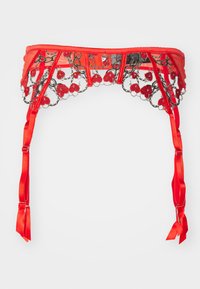 LOCKET HEART  SUSPENDER BELT - Suspenders - black/red