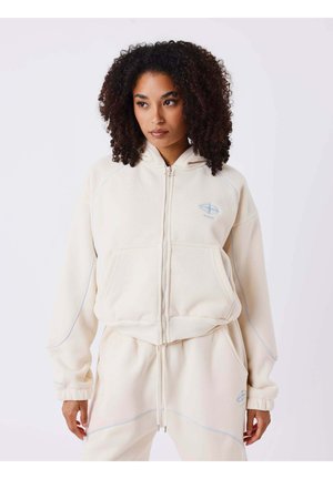 À CAPUCHE SOFT - Sudadera con cremallera - crème/camel