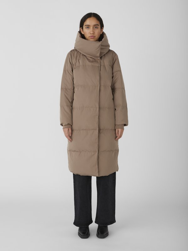 OBJLOUISE LONG DOWN - Down coat - fossil