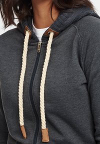 Oxmo Sudadera con cremallera - dark grey