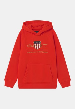 ARCHIVE SHIELD HOODIE UNISEX - Sudadera - lava red