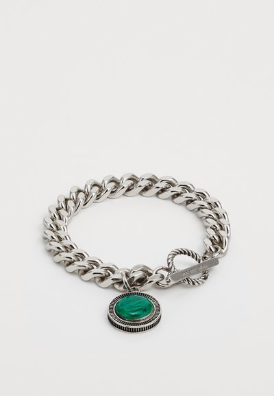 Roberto Cavalli BRACELET UNISEX - Narukvica - silver-coloured/green