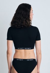 Carhartt WIP SCRIPT CROP TOP - Alussärk - black