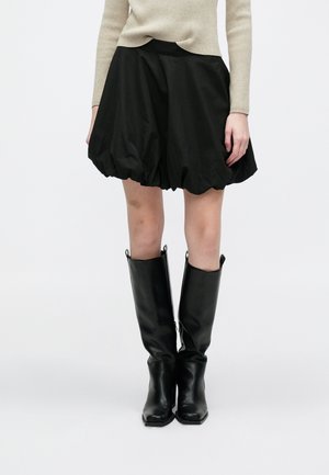 PCMAUVE SHORT SKIRT  - Mini skirts  - black
