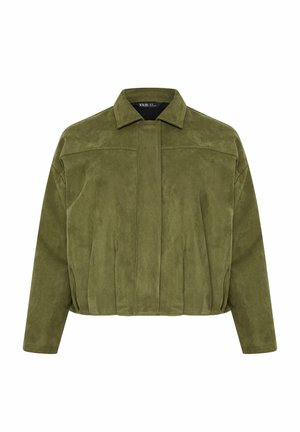 Yours Clothing, PLUS SIZE JACKETS - Let jakke / Sommerjakker - khaki