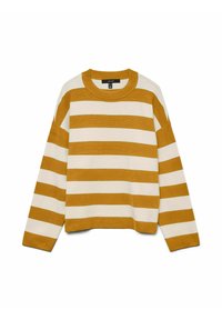 VMSILJE O-NECK BOXY - Stickad tröja - chai tea