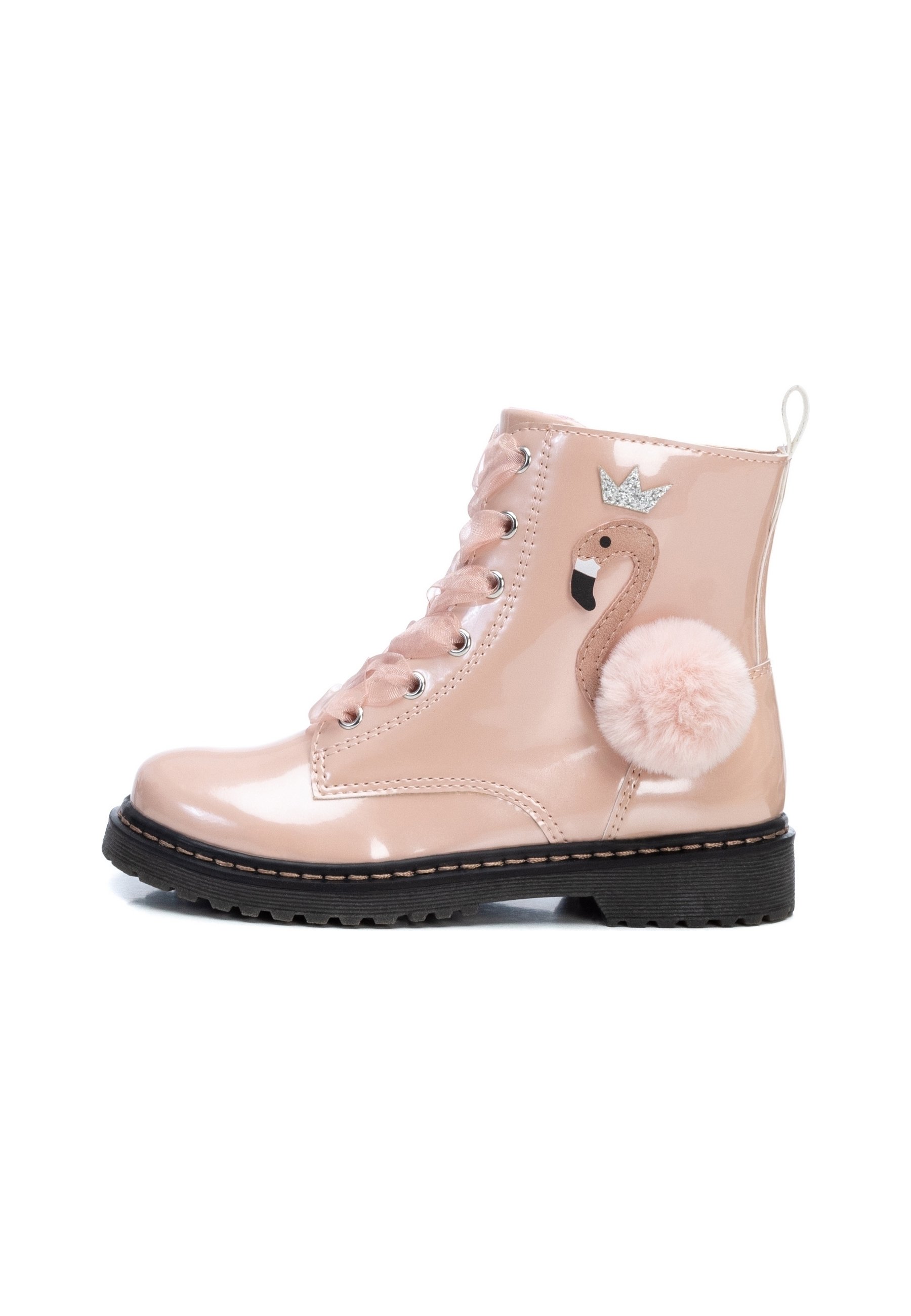 XTI Botines con cordones - nude/rosa - Zalando.es