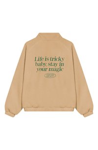 Kaotiko JACKET LIFE IS TRICKY UNISEX - Jachetă din fleece - camel