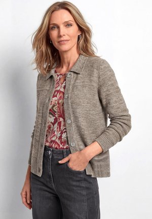 GOLDNER, STRICKJACKE - Cardigan - camel