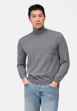 ROLLKRAGEN - Strickpullover - silbergrau