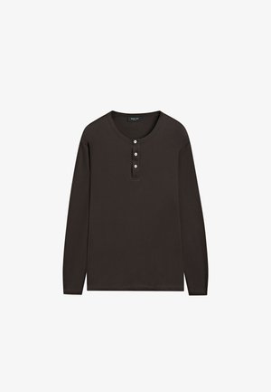 Massimo Dutti, Longsleeve - dark brown
