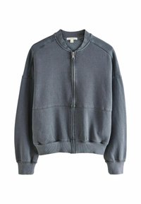 Next WASHED - Mikina so zipsom - charcoal grey