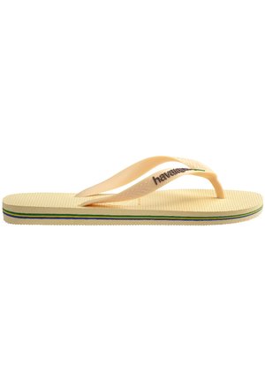 Havaianas BRASIL LOGO BUTTERCREAM UNISEX - T veida siksniņu sandales - buttercream
