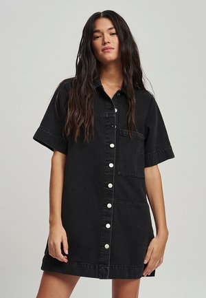 ST MRLO DENIM SHIRT DRESS - Spijkerjurk - washed black