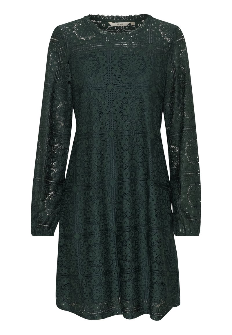 Cream CRTiley Lace - Day dress - ponderosa pine/dark green - Zalando