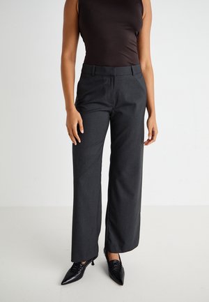 Weekday EMILY SUITING  - Auduma bikses - dark grey melange