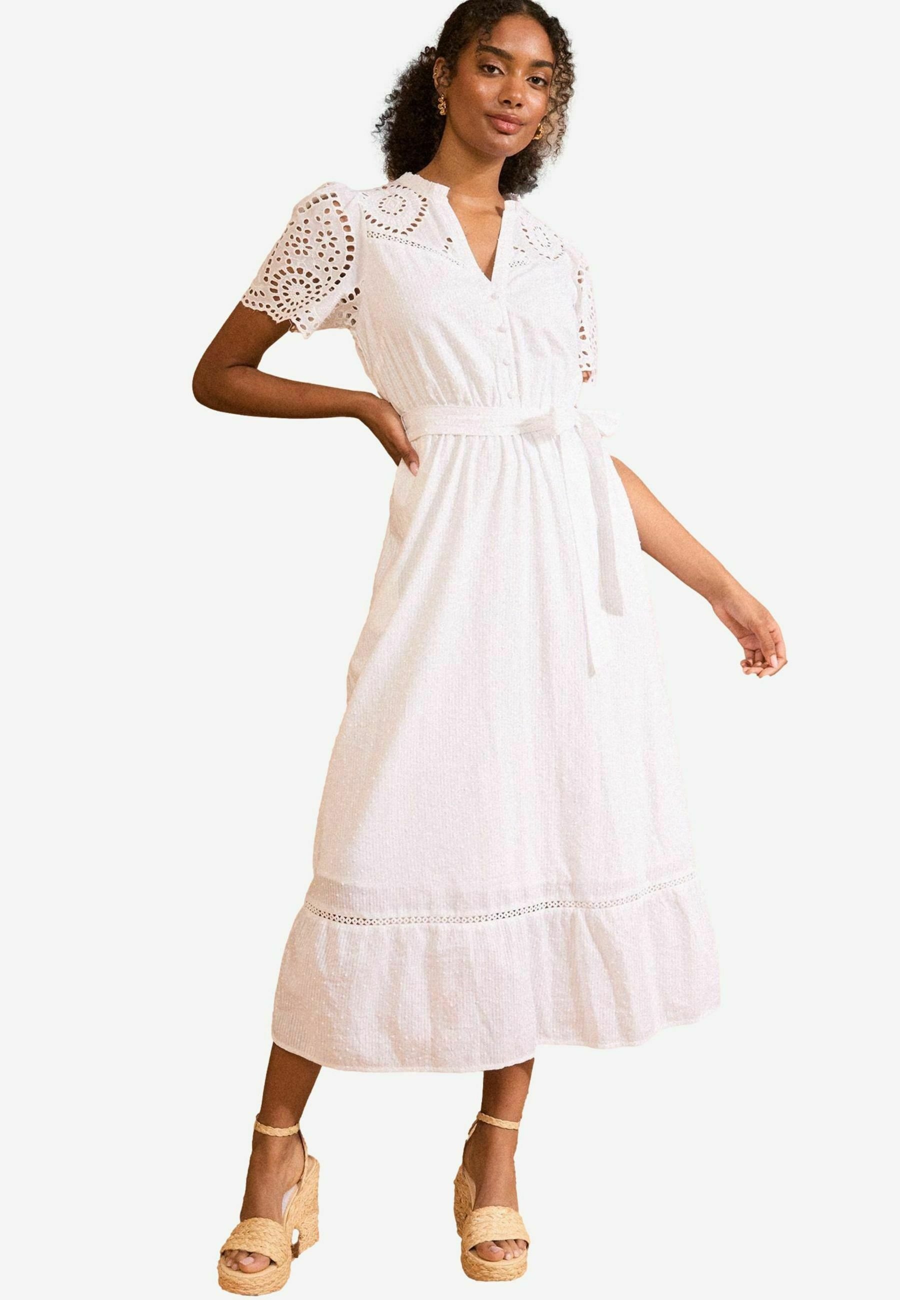 soft corset broderie lace up side midi dress Black Soft Corset Broderie Lace Up Side Midi Dress