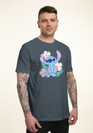LILO & STITCH STITCH FLOWER SET - T-Shirt print - light charcoal