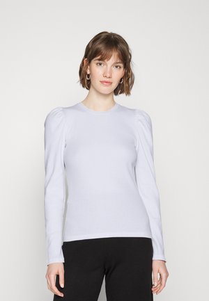 PCANNA - Topper langermet - bright white